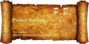 Puska Dorina névjegykártya